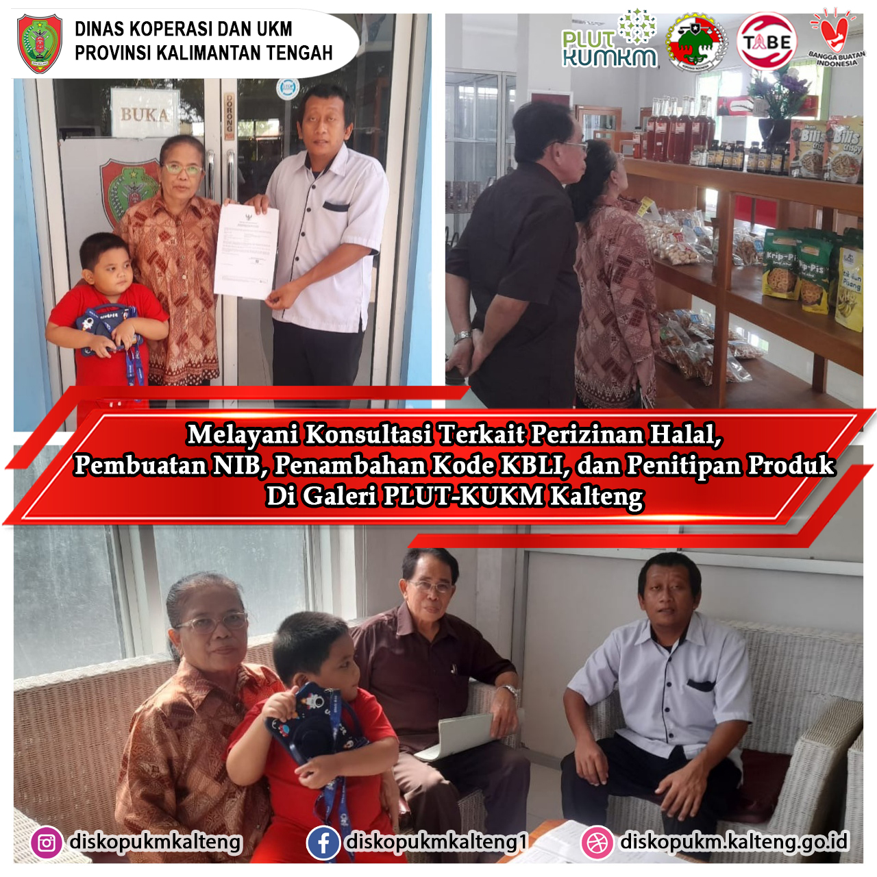 Konsultasi Terkait Perizinan Halal, Pembuatan NIB, Penambahan Kode KBLI, Dan Tata Cara Penitipan Produk Di Galeri PLUT