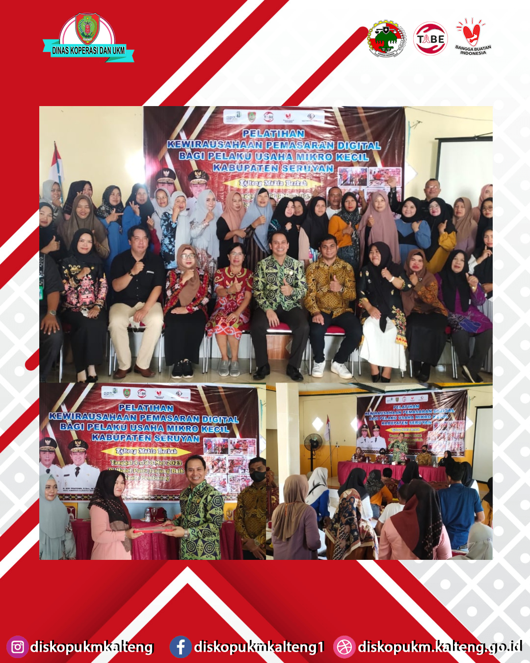 Pelatihan Kewirausahaan Pemasaran Digital Bagi Usaha Mikro dan Kecil di Kabupaten Seruyan