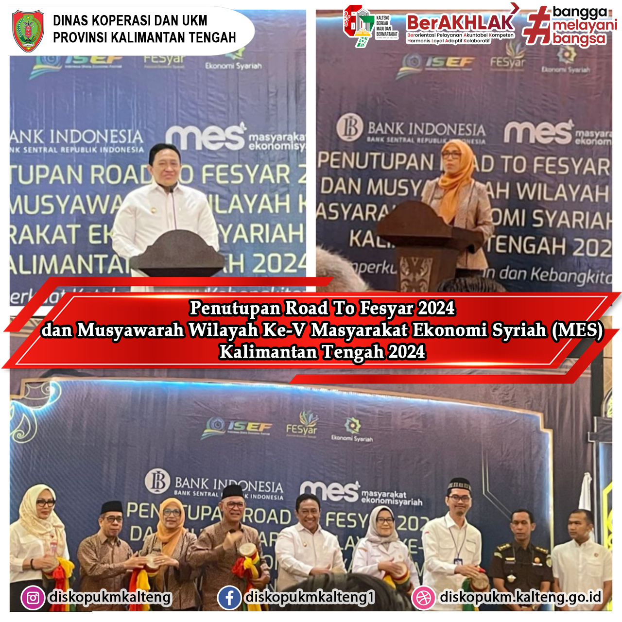Penutupan Road To Fesyar 2024 dan Musyawarah Wilayah ke-V Masyarakat Ekonomi Syriah (MES) Kalimantan Tengah