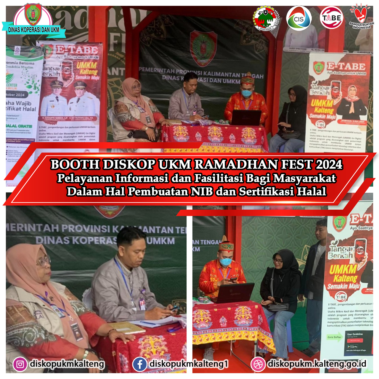 PLUT KUMKM membuka Stand dalam rangka pembuatan Nomor Induk Berusaha serta Sertifikasi Halal