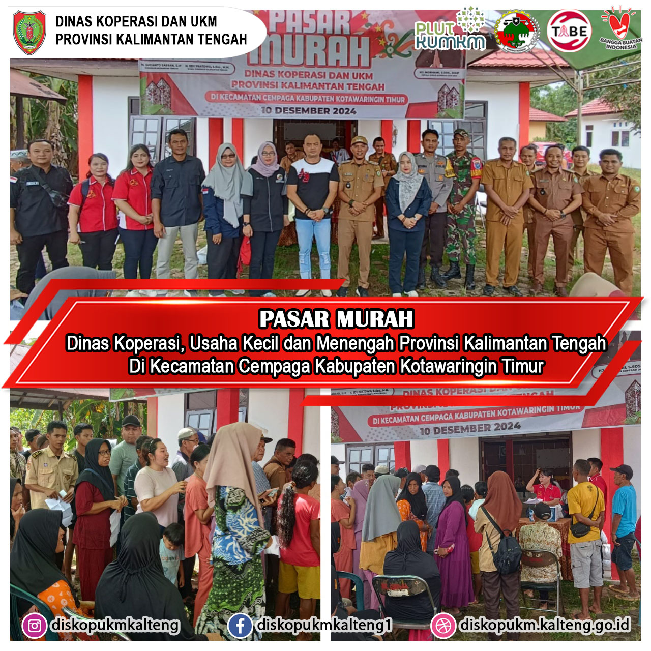 Kegiatan Pasar Murah Di Kecamatan Cempaga Kabupaten Kotawaringin Timur