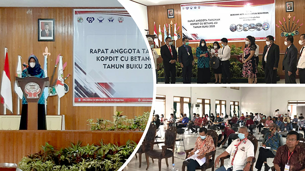 Kadis Koperasi dan UKM Kalteng Buka RAT KOPDIT CU BETANG ASI