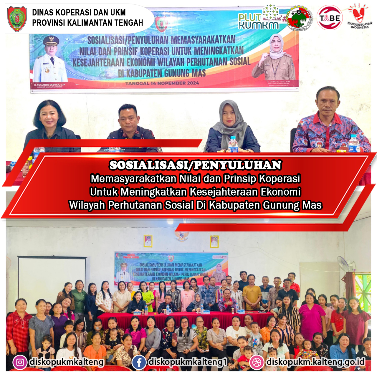Sosialisasi Penyuluhan Memasyarakatkan Nilai dan Prinsip Koperasi Di Kantor Desa Batu Nyapau Kabupaten Gunung Mas