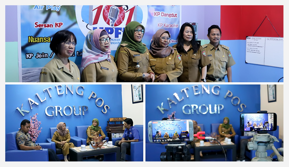 Kadis Koperasi dan UKM Kalteng menjadi narasumber dalam Talkshow Kalteng Pos Group