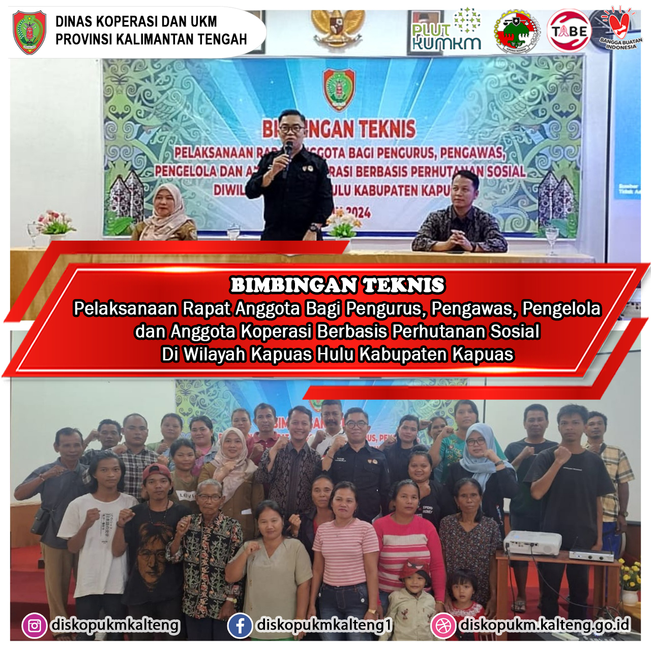 Bimtek RAT Bagi Pengurus, Pengawas, Pengelola dan Anggota Koperasi Berbasis Perhutanan Sosial Di Wilayah Kapuas Hulu