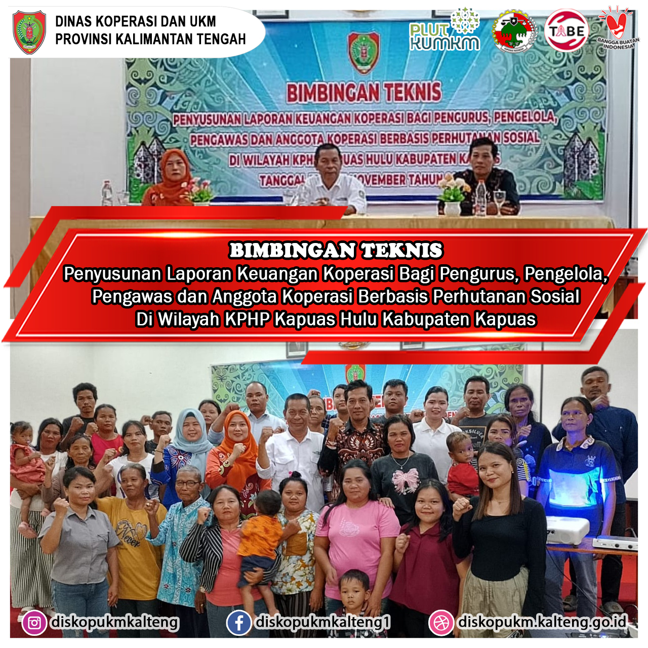 Bimbingan Teknis Penyusunan Laporan Keuangan Koperasi Berbasis Perhutanan Sosial Di Wilayah KPHP Kapuas Hulu Kabupaten Kapuas