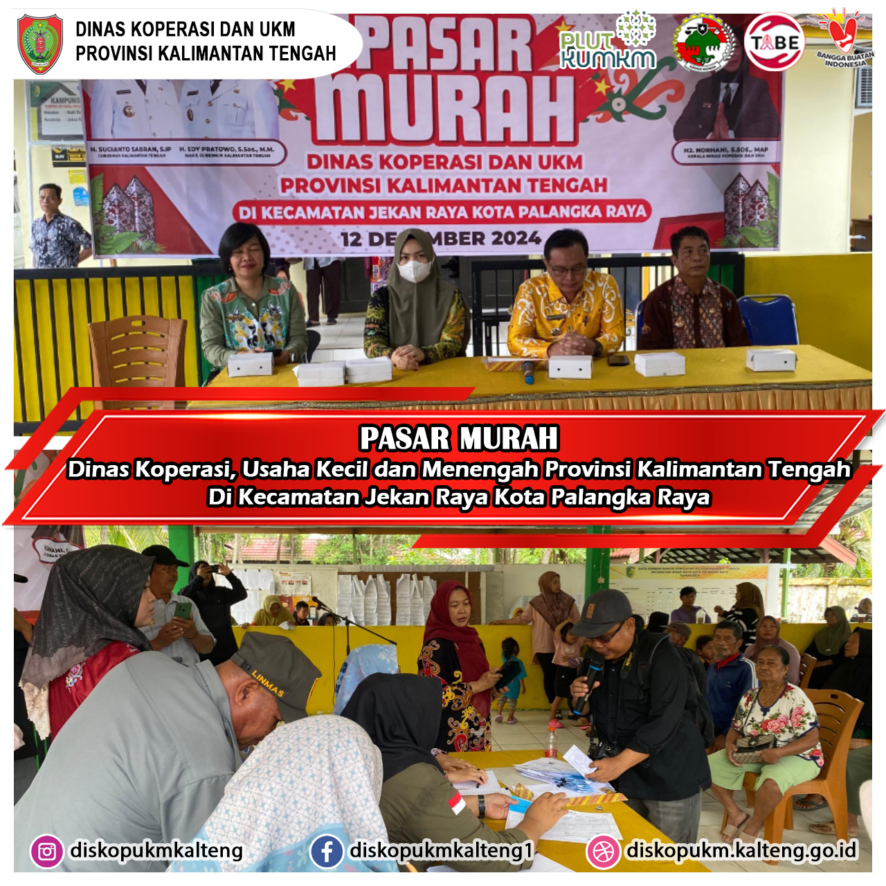 Kegiatan Pasar Murah Di Kecamatan Jekan Raya Kota Palangka Raya