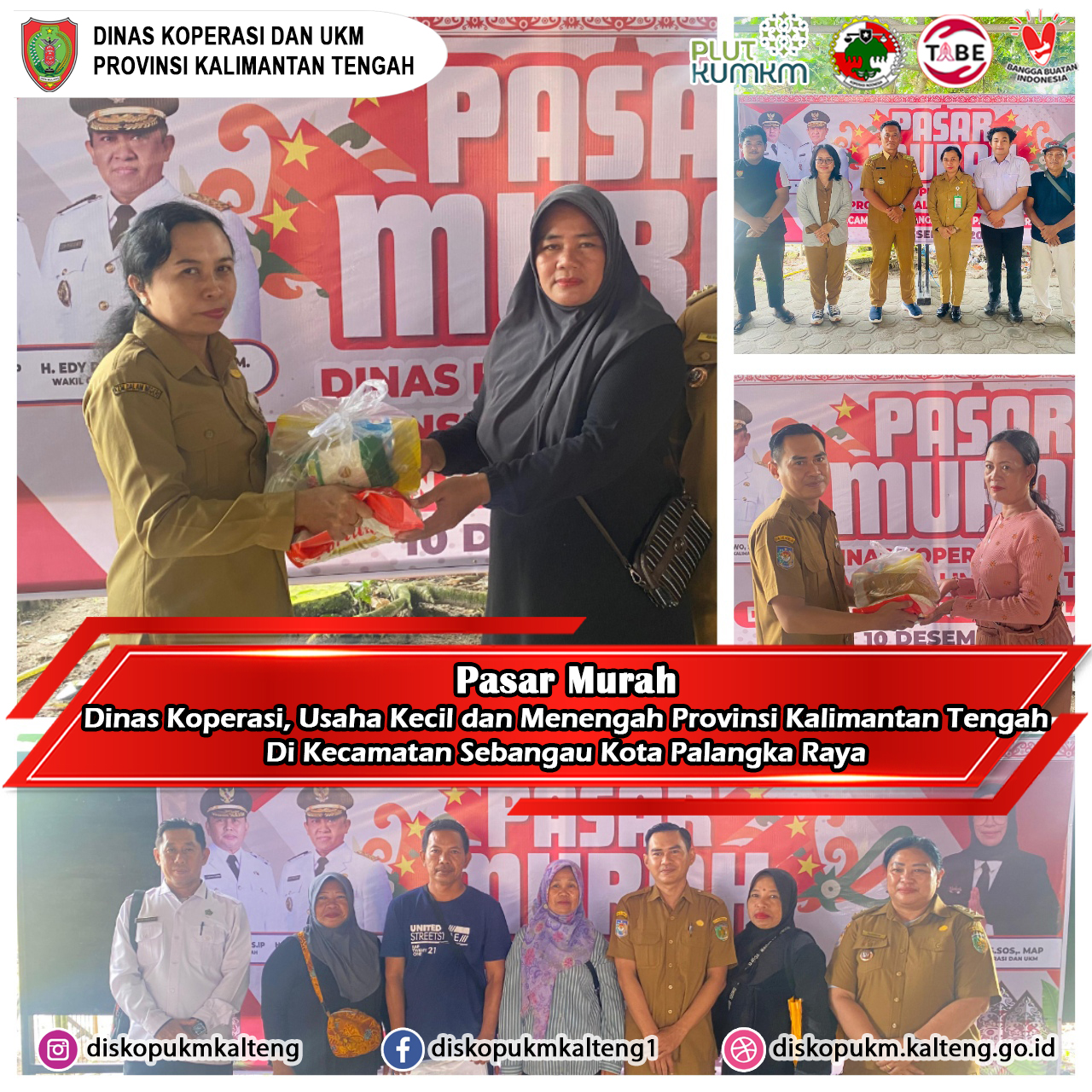 Kegiatan Pasar Murah Di Kecamatan Sebangau Kota Palangka Raya