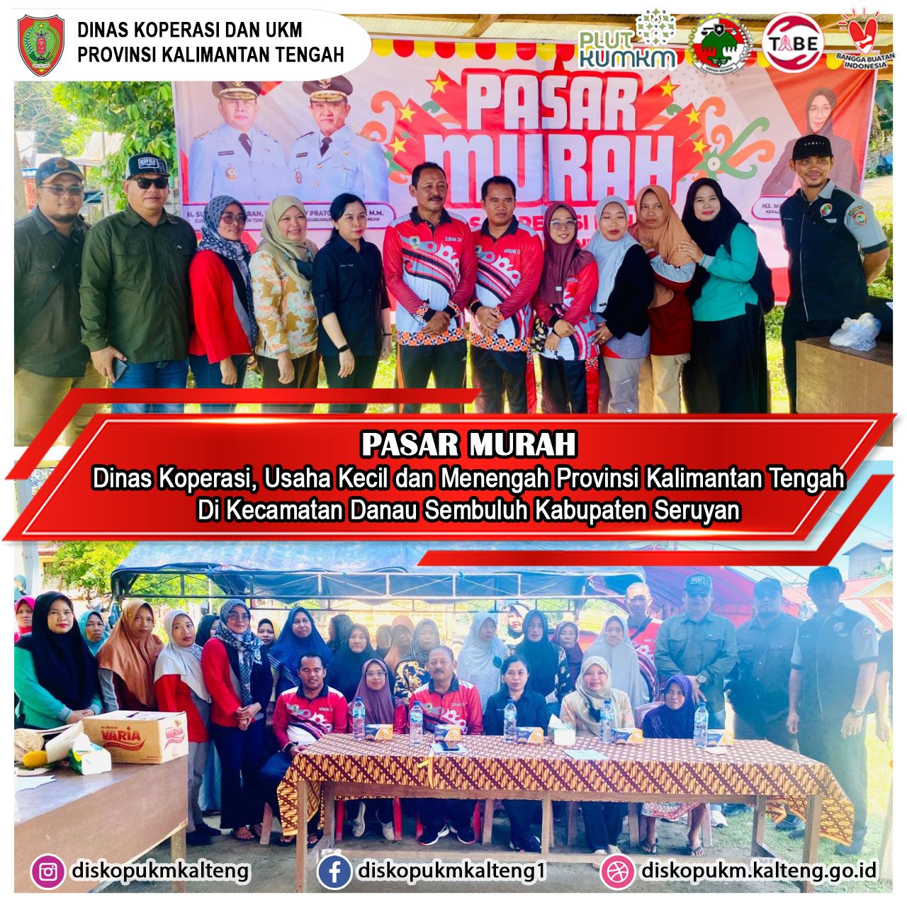 Kegiatan Pasar Murah Di Kecamatan Danau Sembuluh Kabupaten Seruyan
