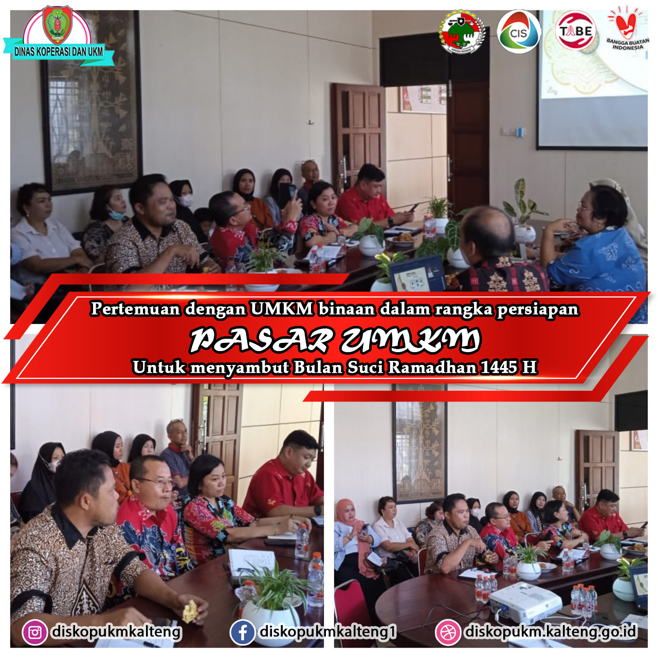 Pertemuan dengan UMKM binaan dalam rangka pemantapan Kegiatan Pasar UMKM