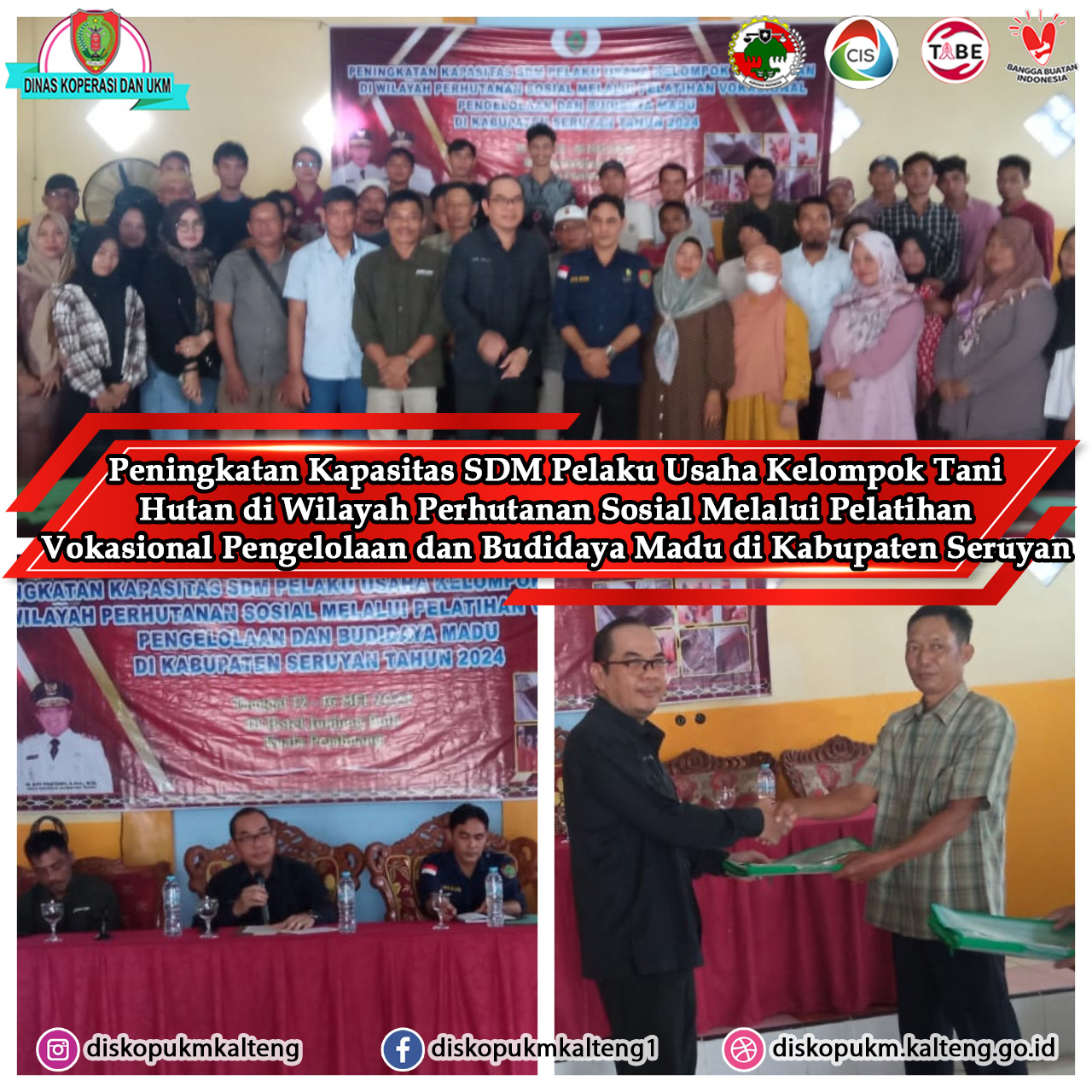 Peningkatan Kapasitas SDM Pelaku Usaha Kelompok Tani Hutan Di Wilayah Perhutanan Sosial Melalui Pelatihan Vokasional Pengelolaan dan Budidaya Madu Di
