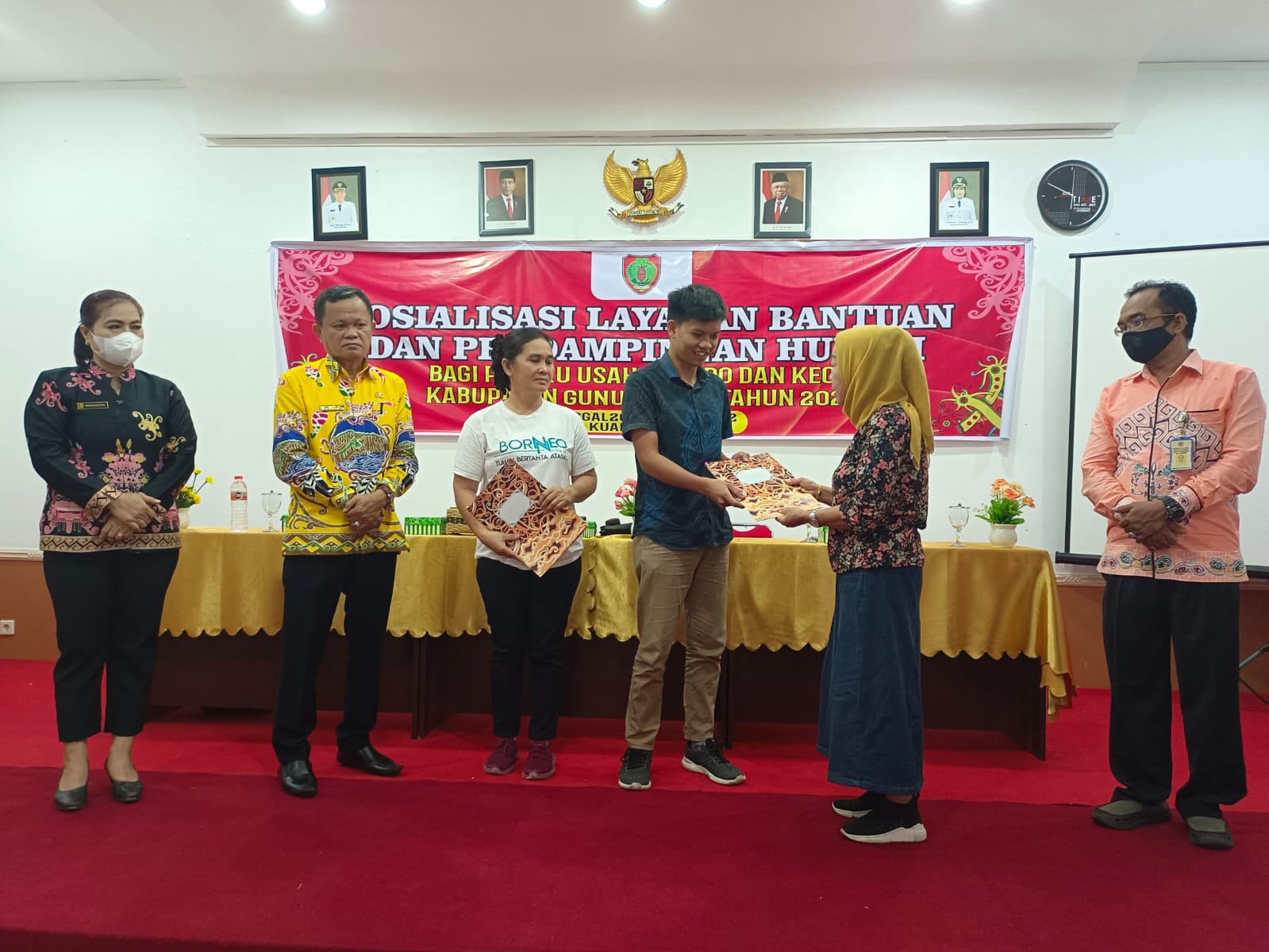 Pembukaan Sosialisasi Bantuan dan Pendampingan Hukum Bagi Pelaku Usaha Mikro dan Kecil Kabupaten Gunung Mas Tahun 2022
