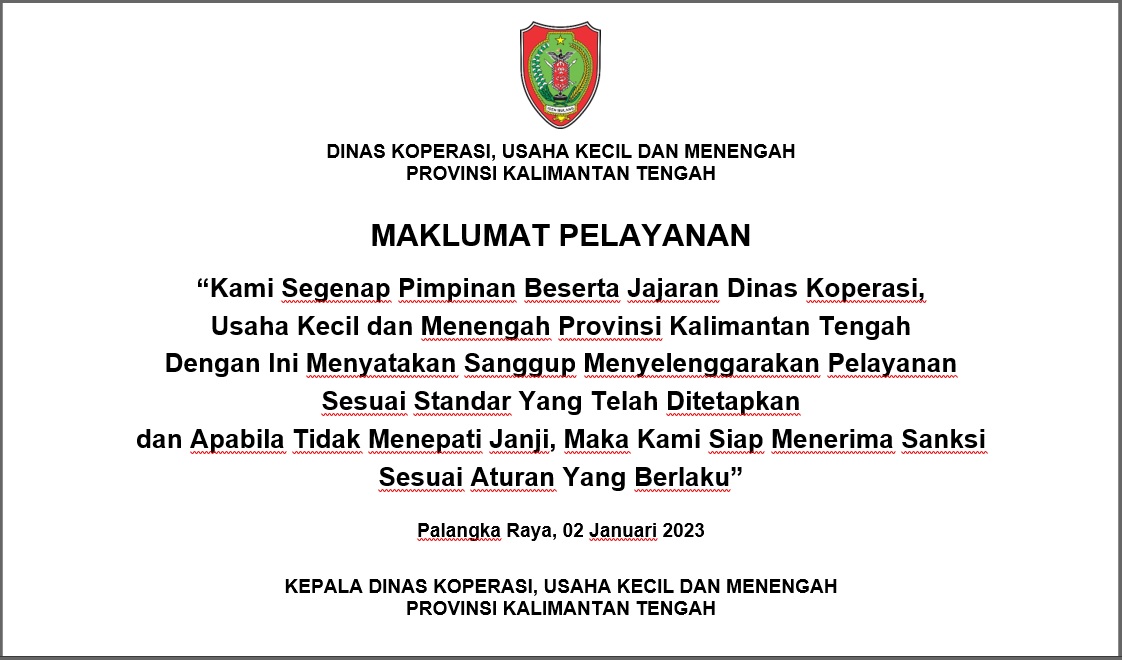 Maklumat Pelayanan